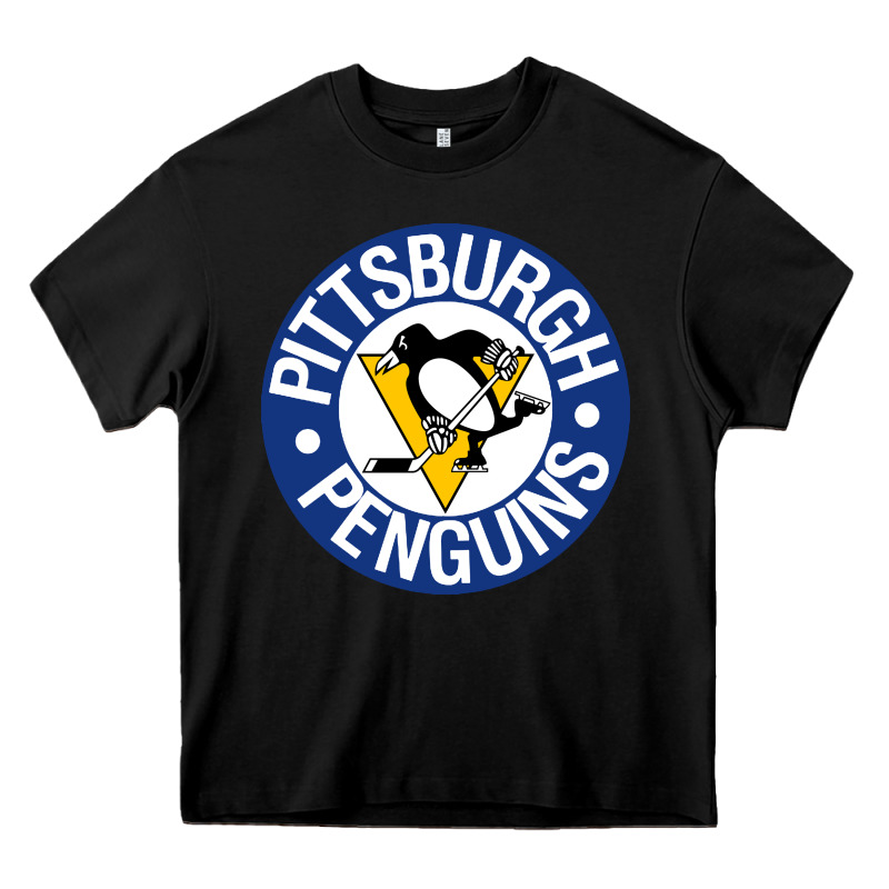 Penguins Player Sky Heavy Core Tee by Craftify | Teevron