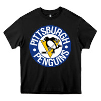Black penguins player sky Heavy Core Tee - Craftify