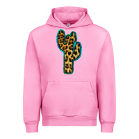 Fuchsia Pink Turquoise Leopard Cactus Urban Hoodie - RanaPortraitStore