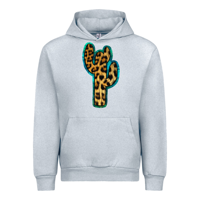 Turquoise Leopard Cactus Urban Hoodie by RanaPortraitStore | Teevron