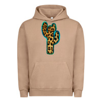 Pigment Burro Turquoise Leopard Cactus Urban Hoodie - RanaPortraitStore