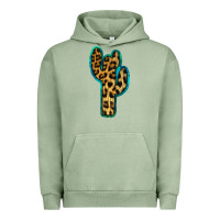 Pigment Oil Green Turquoise Leopard Cactus Urban Hoodie - RanaPortraitStore