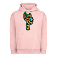 Pigment Salmon Turquoise Leopard Cactus Urban Hoodie - RanaPortraitStore