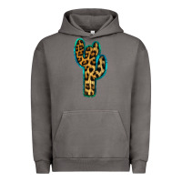 Pigment Tornado Turquoise Leopard Cactus Urban Hoodie - RanaPortraitStore