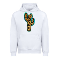 White Turquoise Leopard Cactus Urban Hoodie - RanaPortraitStore