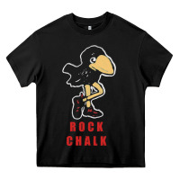 Black Vintage jayhawk ku Heavy Core Tee - Craftify