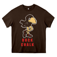 Chocolate Brown Vintage jayhawk ku Heavy Core Tee - Craftify