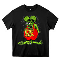 Black Official Rat Fink Original Merchandise 1 Heavy Core Tee - Craftify