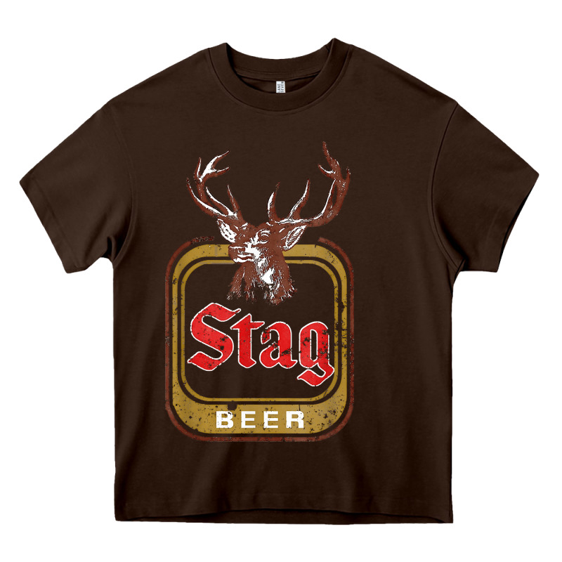 Vintage Stag Beer, Distressed Heavy Core Tee by Craftify | Teevron