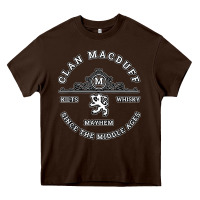 Chocolate Brown clan macduff scottish kilt highland games t shirt Heavy Core Tee - Craftify