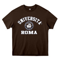 Chocolate Brown universita roma [tb] Heavy Core Tee - Craftify