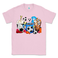 Bubblegum Pink Soccer Coffee Cups Classic Tee - FaDigitalArtStudio