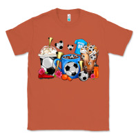 Copper Soccer Coffee Cups Classic Tee - FaDigitalArtStudio