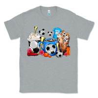 Heather Grey Soccer Coffee Cups Classic Tee - FaDigitalArtStudio