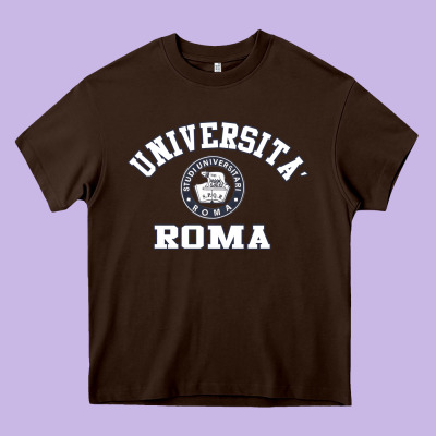 Universita Roma [tb] Heavy Core Tee Designed By Craftify
