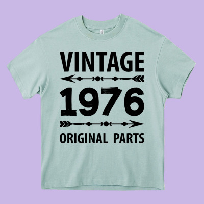 Vintage 1976 Original Parts Heavy Core Tee Designed By Craftify