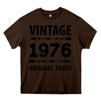 Chocolate Brown VINTAGE 1976 ORIGINAL PARTS Heavy Core Tee - Craftify