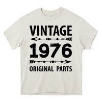 Cream VINTAGE 1976 ORIGINAL PARTS Heavy Core Tee - Craftify