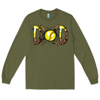 Army Green dad softball Long Sleeve Tee - RacoonDesign