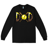 Black dad softball Long Sleeve Tee - RacoonDesign