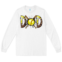 White dad softball Long Sleeve Tee - RacoonDesign