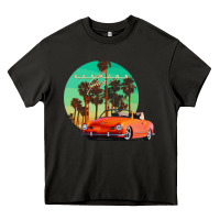 Asphalt karmann ghia sunset palm love quote Heavy Core Tee - Craftify