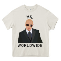 Cream Pitbull Mr Worldwide Classic Heavy Core Tee - Craftify