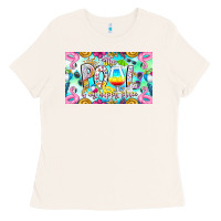 Bone The Pool Is My Happy Place Ladies Tee - CowhideDigitalArt