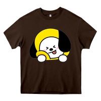 Chocolate Brown bt21 chimmy jimin bts Heavy Core Tee - Craftify