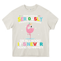 Cream people should seriously stop expecting normal from me Heavy Core Tee - Craftify