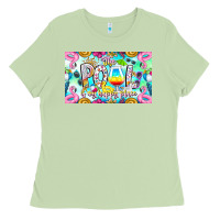 Matcha The Pool Is My Happy Place Ladies Tee - CowhideDigitalArt