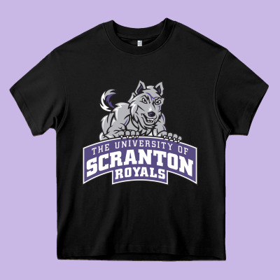 University Of Scranton Heavy Core Tee Designed By Craftify
