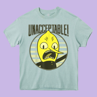 Cn Adventure Time Lemongrab Unacceptable T Shirt Heavy Core Tee Designed By Craftify