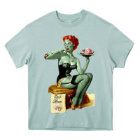 Arona Zombie Pin Up Girl Halloween Heavy Core Tee - Craftify