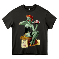 Asphalt Zombie Pin Up Girl Halloween Heavy Core Tee - Craftify