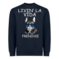 Navy Livin' la vida Frenchie Heavyweight Sweatshirt - Bettercallsaul