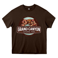 Chocolate Brown grand canyon national park Heavy Core Tee - Craftify
