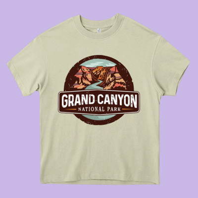 Grand Canyon National Park Heavy Core Tee Designed By Craftify