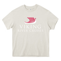 Cream Luxury Cruises-Viking River Heavy Core Tee - Craftify