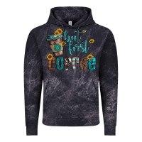 Cloud Black but first coffee Vintage Hoodie - Artiststas
