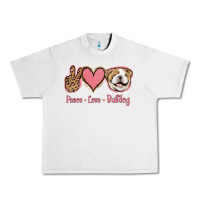 Lunar Rock Peace Love Bulldog Urban Heavy Tee - Jasminsmagicworld