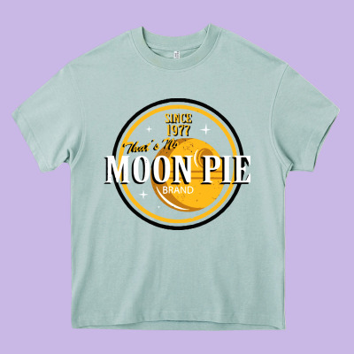 Moon Pie Heavy Core Tee Designed By Craftify