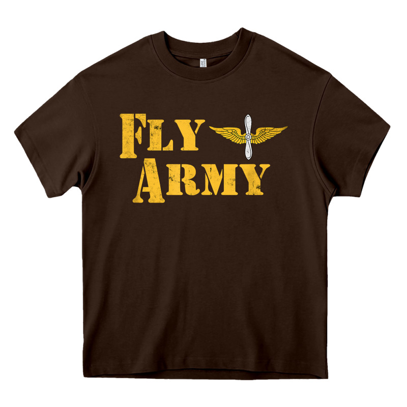 Vintage Fly Army Military Pilot Army Aviation Branch Heavy Core Tee by Craftify | Teevron