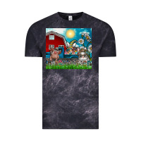 Cloud Black happy easter Vintage Tee - CowhideDigitalArt