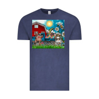 Vintage Denim happy easter Vintage Tee - CowhideDigitalArt
