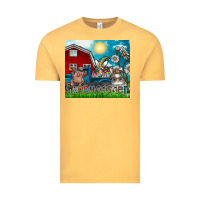 Vintage Mustard happy easter Vintage Tee - CowhideDigitalArt