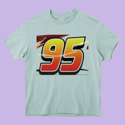 No 95 Mcqueen Heavy Core Tee Designed By Craftify