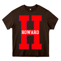 Chocolate Brown howard letter Heavy Core Tee - Craftify