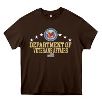 Chocolate Brown department of veterans affairs Heavy Core Tee - Craftify