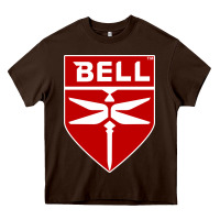 Chocolate Brown Bell Helicopter Textron Aerospace Heavy Core Tee - Craftify